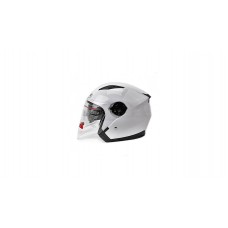 Шлем (открытый со стеклом и очками) Ataki JK526 Solid белый    M