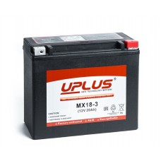 АКБ UPLUS (EPS 1220) PowerSport MX18-3 20Ач 205x90x162
